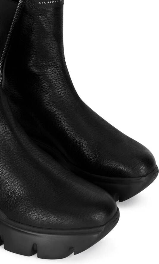 Giuseppe Zanotti Apocalypse logo-patch boots Black