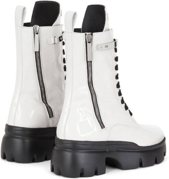 Giuseppe Zanotti Apocalypse Metal chunky boots White