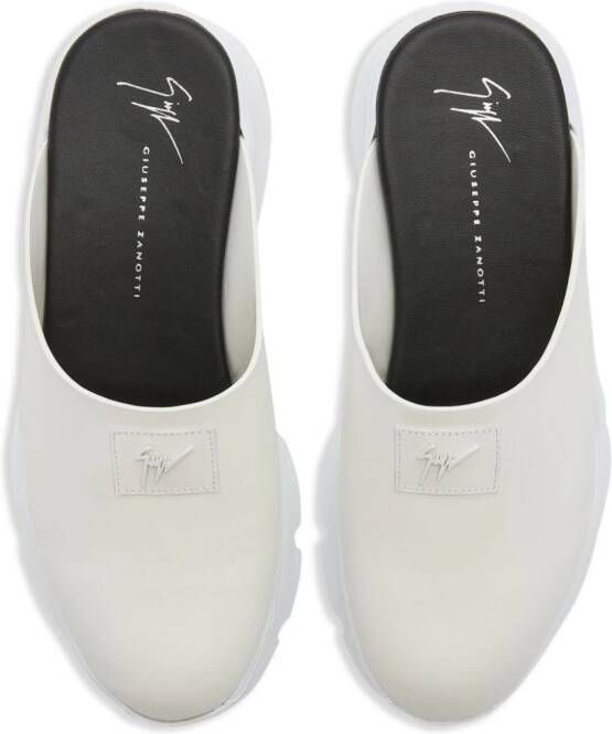 Giuseppe Zanotti Apocalypse slip-on mules White