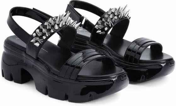 Giuseppe Zanotti Apocalypse summer rock sandals Black
