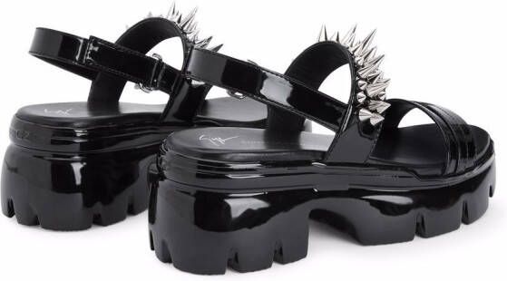 Giuseppe Zanotti Apocalypse summer rock sandals Black