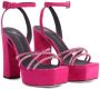 Giuseppe Zanotti Arhama embellished platform sandals Pink - Thumbnail 2