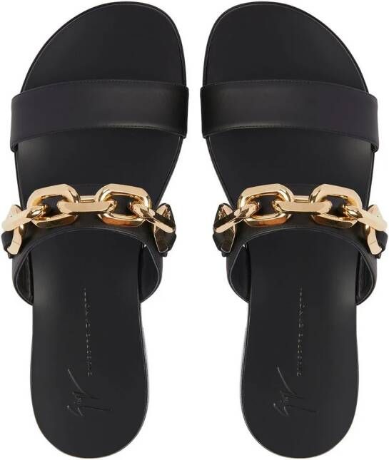 Giuseppe Zanotti Aubert chain sandals Black