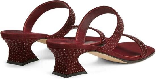 Giuseppe Zanotti Aude 45mm rhinestone sandals Red