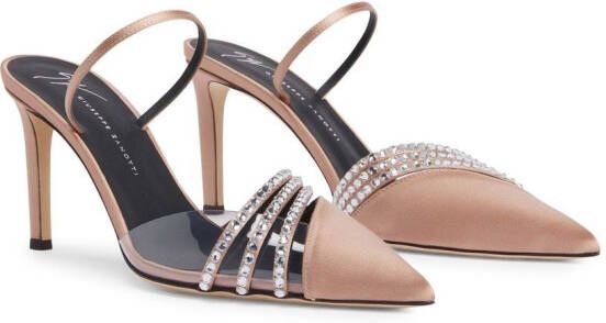 Giuseppe Zanotti Audrine satin 85mm pumps Pink