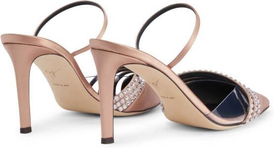 Giuseppe Zanotti Audrine satin 85mm pumps Pink