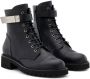 Giuseppe Zanotti Austin logo-plaque combat boots Black - Thumbnail 2