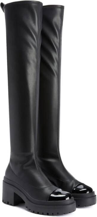 Giuseppe Zanotti Avela 70mm thigh-high leather boots Black