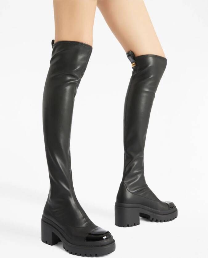 Giuseppe Zanotti Avela 70mm thigh-high leather boots Black