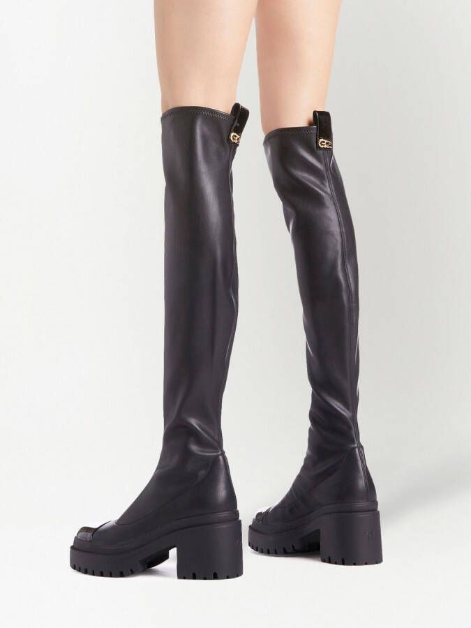 Giuseppe Zanotti Avela Stretch knee-high boots Black