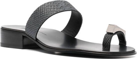 Giuseppe Zanotti Bardack double-strap sandals Black