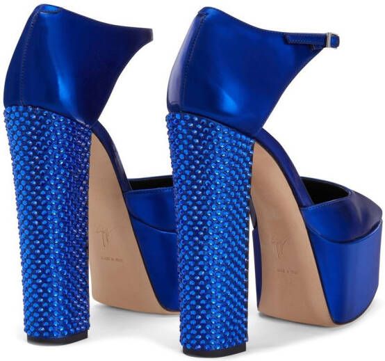 Giuseppe Zanotti Bebe Pixel platform pumps Blue