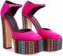 Giuseppe Zanotti Bebe Strass studded platform sandals Pink - Thumbnail 2