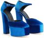 Giuseppe Zanotti Bebe velvet platform sandals Blue - Thumbnail 2