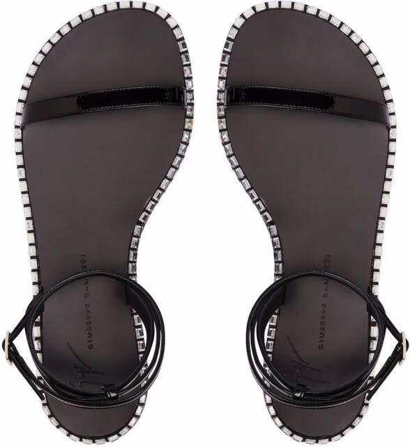 Giuseppe Zanotti Bellatriks flat sandals Black