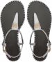 Giuseppe Zanotti Bellatriks T-bar leather sandals Silver - Thumbnail 4