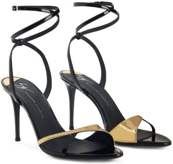 Giuseppe Zanotti Bellha 90mm leather sandals Black