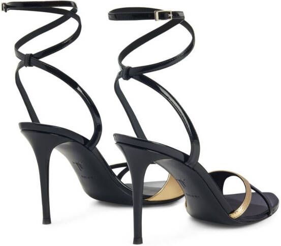 Giuseppe Zanotti Bellha 90mm leather sandals Black