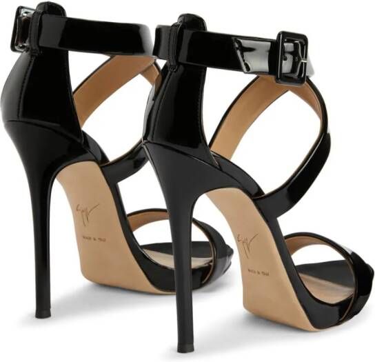 Giuseppe Zanotti Bellis 120mm leather sandals Black