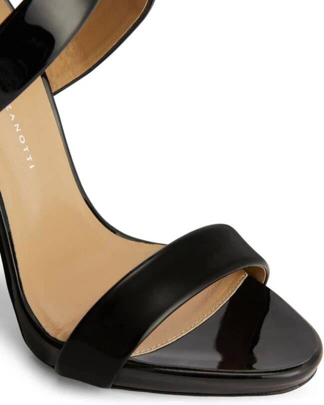 Giuseppe Zanotti Bellis 120mm leather sandals Black