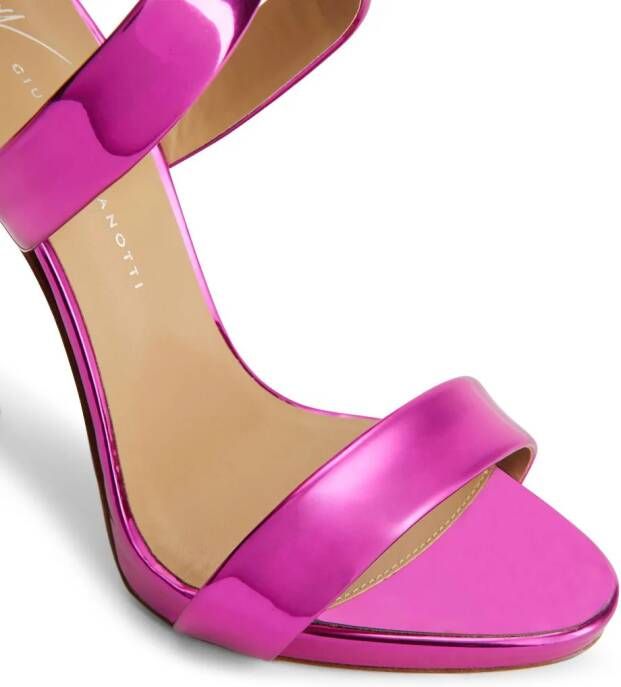 Giuseppe Zanotti Bellis 120mm leather sandals Pink