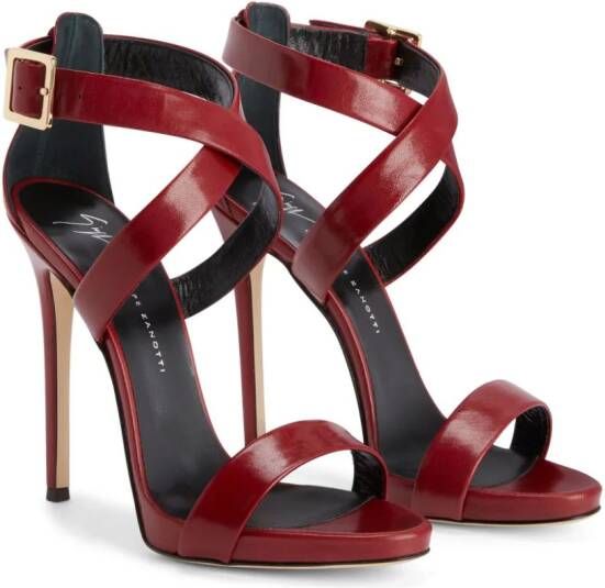 Giuseppe Zanotti Bellis leather sandals Red