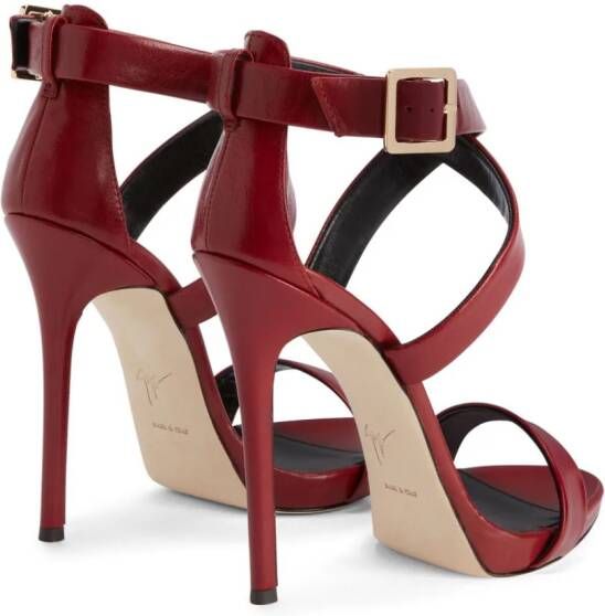 Giuseppe Zanotti Bellis leather sandals Red