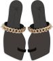 Giuseppe Zanotti Berenicee Chain leather sandals Black - Thumbnail 4