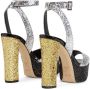 Giuseppe Zanotti Betty 140mm glitter-embellished sandals Silver - Thumbnail 3