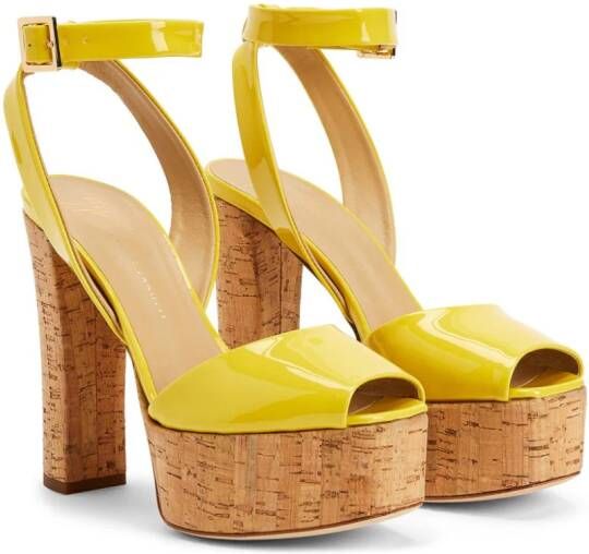 Giuseppe Zanotti Betty 170mm platform-sole sandals Yellow
