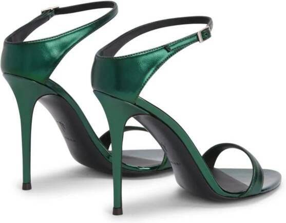 Giuseppe Zanotti Beverlee 105mm satin sandals Green