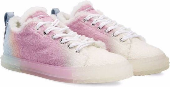 Giuseppe Zanotti Blabber colour-block textured sneakers Pink