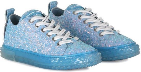 Giuseppe Zanotti Blabber glitter low-top sneakers Blue