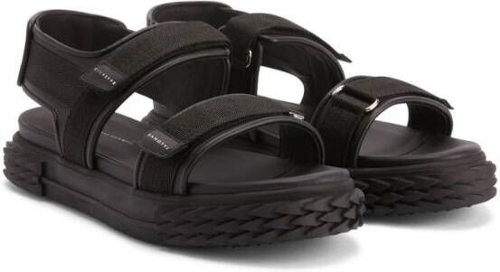 Giuseppe Zanotti Blabber Gummy touch-strap sandals Black