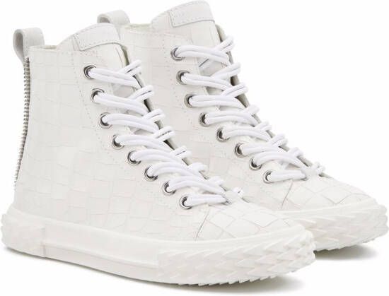 Giuseppe Zanotti Blabber leather sneakers White