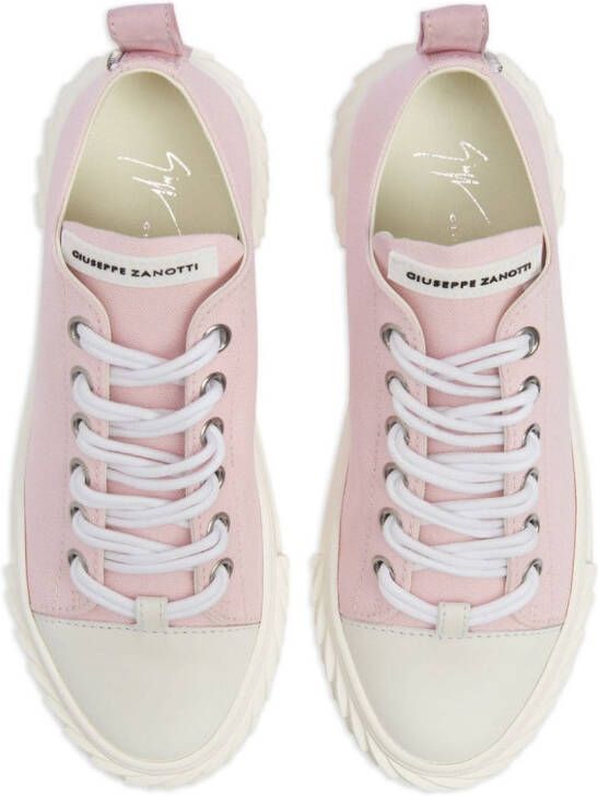 Giuseppe Zanotti Blabber logo-patch sneakers Pink