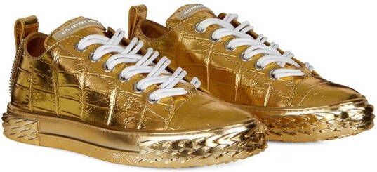 Giuseppe Zanotti Blabber metallic sneakers Gold