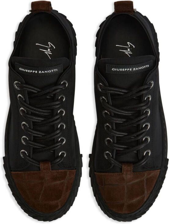 Giuseppe Zanotti Blabber panelled sneakers Black