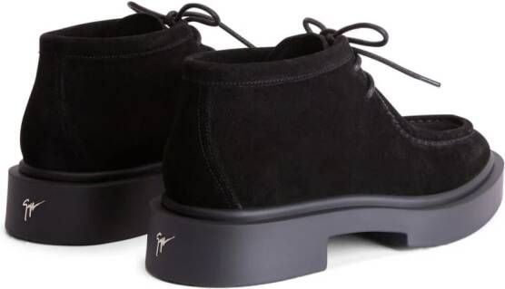 Giuseppe Zanotti Bleizou suede lace-up shoes Black