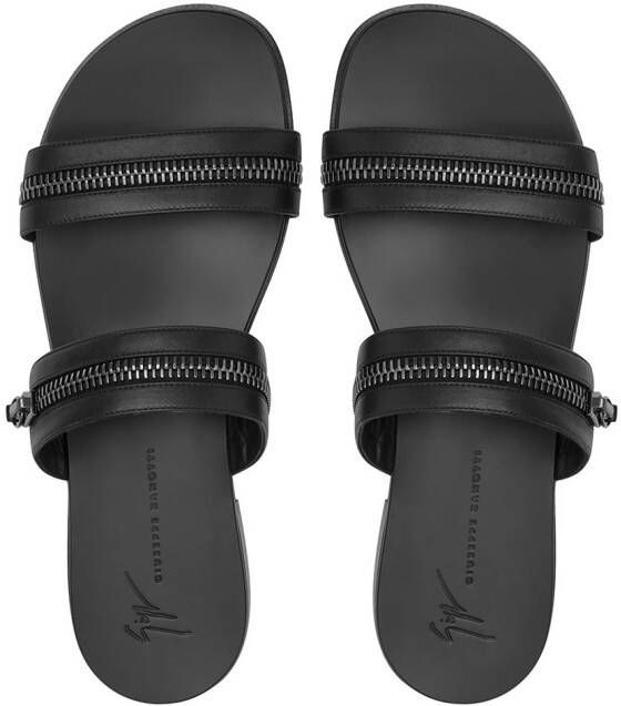 Giuseppe Zanotti Brad zip-detail sandals Black