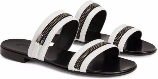 Giuseppe Zanotti Brad zip-detail sandals White