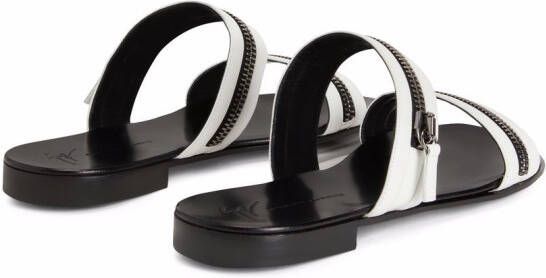 Giuseppe Zanotti Brad zip-detail sandals White