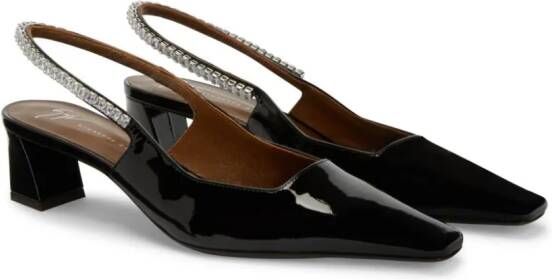 Giuseppe Zanotti Brendha Crystal slingback pumps Black