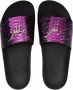 Giuseppe Zanotti Brett crocodile-embossed metallic sliders Pink - Thumbnail 4