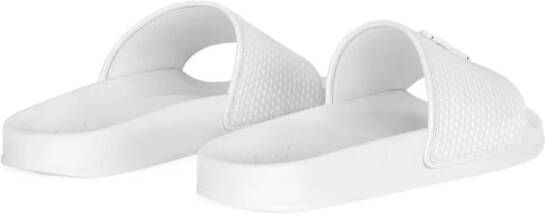 Giuseppe Zanotti Brett logo-plaque slides White