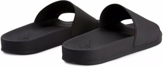 Giuseppe Zanotti Brett signature slides Black