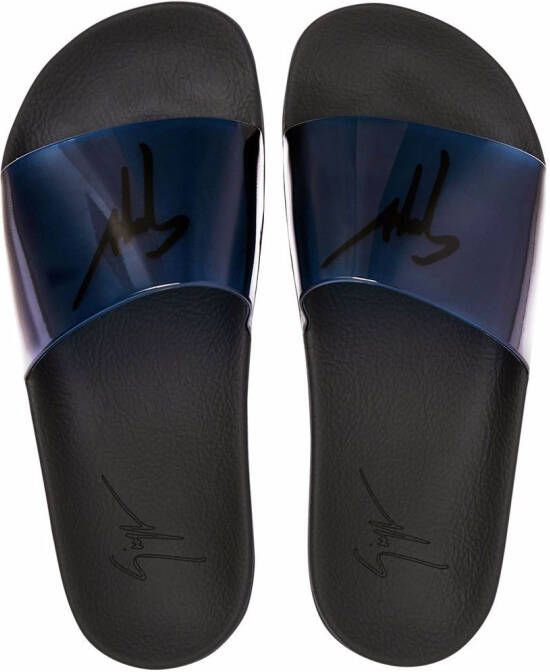 Giuseppe Zanotti Brett slides Black