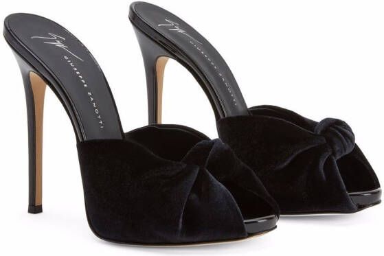 Giuseppe Zanotti Bridget velvet sandals Black