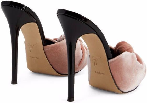 Giuseppe Zanotti Bridget velvet sandals Pink