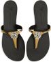 Giuseppe Zanotti Brionne crystal-embellished metallic flat sandals Gold - Thumbnail 4